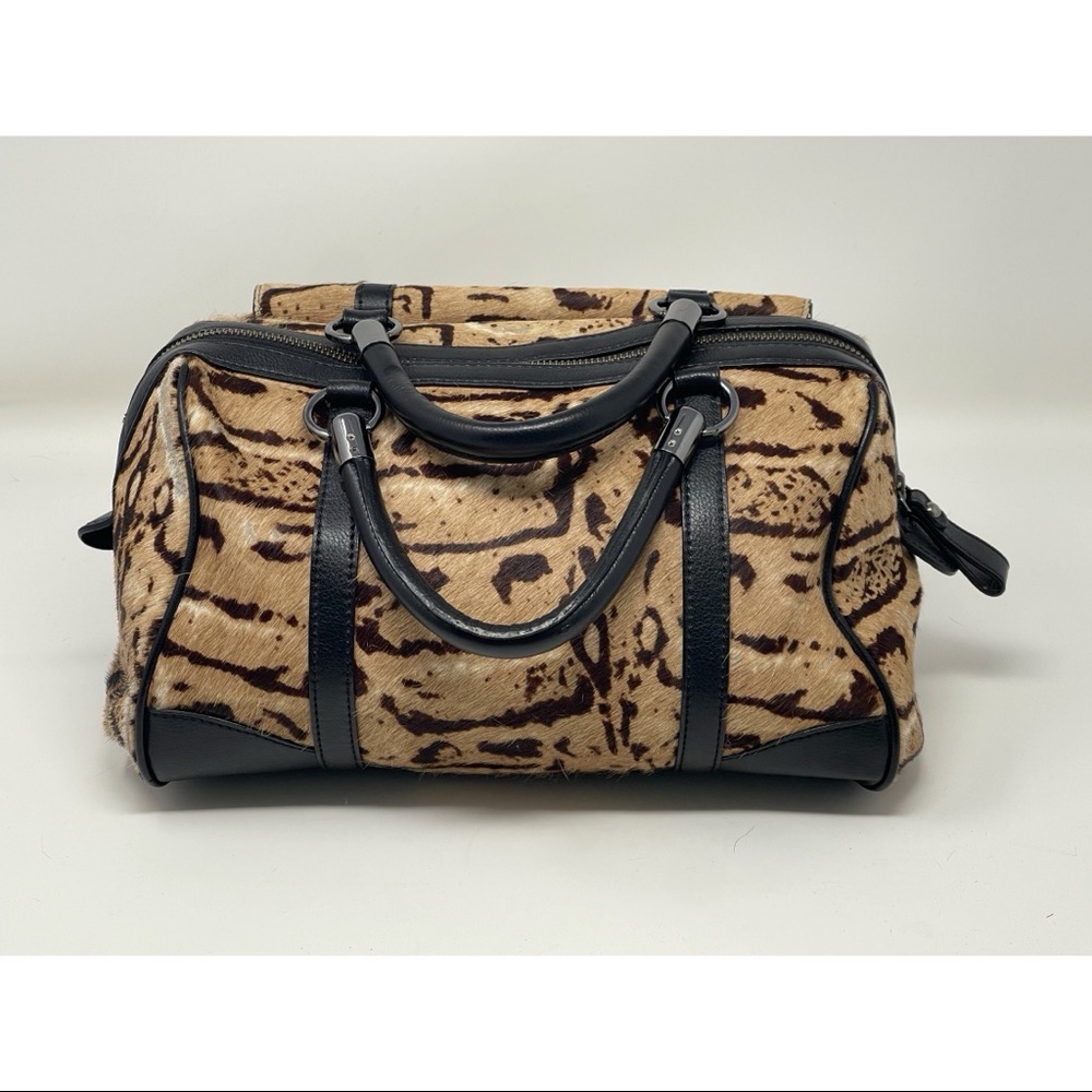 Talbots leather/calf hair bag
